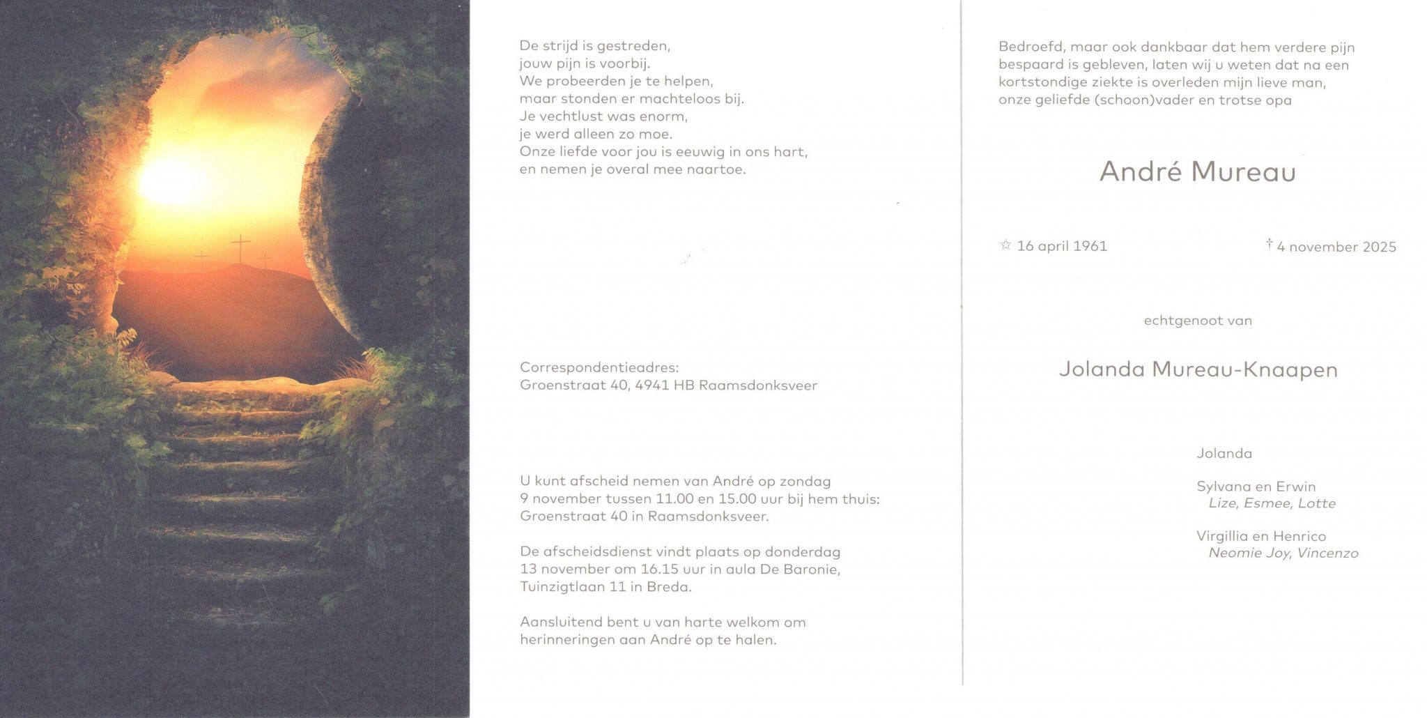 Afscheid & Uitvaart André Mureau